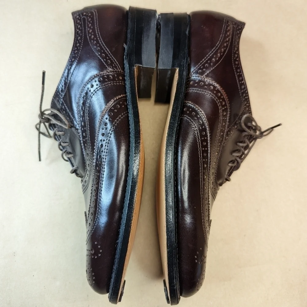 Florsheim Executive Imperial men's sz 7 C brown leather Wingtip Oxford. New with